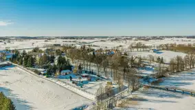 Wydminy i jezioro Wydmińskie z lotu ptaka, luty 2026 r. - zdjęcie 53