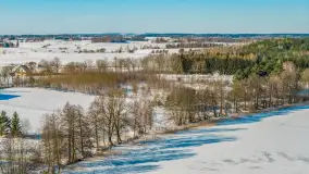 Wydminy i jezioro Wydmińskie z lotu ptaka, luty 2026 r. - zdjęcie 50