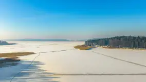 Mix ujęć z lotu ptaka w zimowej wersji Mazur - cz. 1 - zdjęcie 11