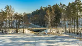 Mix ujęć z lotu ptaka w zimowej wersji Mazur - cz. 1 - zdjęcie 2
