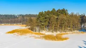 Mix ujęć z lotu ptaka w zimowej wersji Mazur - cz. 1 - zdjęcie 9