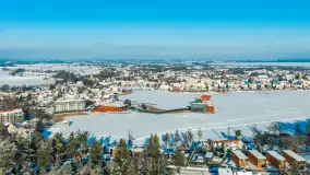 Mix ujęć z lotu ptaka w zimowej wersji Mazur - cz. 2 - zdjęcie 30