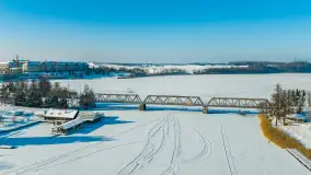 Mix ujęć z lotu ptaka w zimowej wersji Mazur - cz. 2 - zdjęcie 3