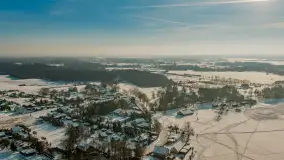 Mix ujęć z lotu ptaka w zimowej wersji Mazur - cz. 2 - zdjęcie 10