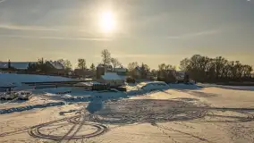 Mix ujęć z lotu ptaka w zimowej wersji Mazur - cz. 2 - zdjęcie 4