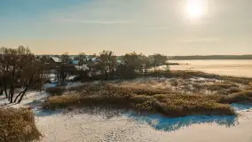 Mix ujęć z lotu ptaka w zimowej wersji Mazur - cz. 2 - zdjęcie 16