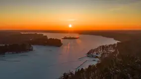 Mix ujęć z lotu ptaka w zimowej wersji Mazur - cz. 2 - zdjęcie 29