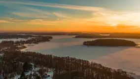 Mix ujęć z lotu ptaka w zimowej wersji Mazur - cz. 2 - zdjęcie 26