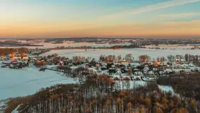 Mix ujęć z lotu ptaka w zimowej wersji Mazur - cz. 2 - zdjęcie 38