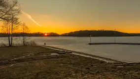 Zachód słońca nad jeziorem Kisajno, marzec 2026 r. - zdjęcie 14