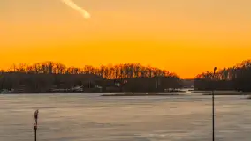 Zachód słońca nad jeziorem Kisajno, marzec 2026 r. - zdjęcie 25