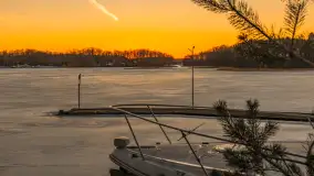 Zachód słońca nad jeziorem Kisajno, marzec 2026 r. - zdjęcie 21