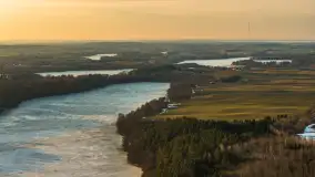 Przedwiośnie z drona nad jeziorem Ublik Mały, marzec 2026 r. - zdjęcie 16
