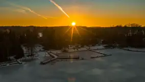 Przedwiośnie z drona, jezioro Kisajno, marzec 2026 r. - zdjęcie 15