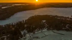 Przedwiośnie z drona, jezioro Kisajno, marzec 2026 r. - zdjęcie 10