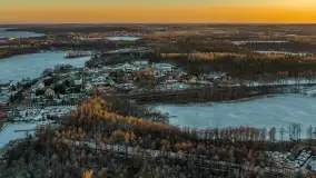 Przedwiośnie z drona, jezioro Kisajno, marzec 2026 r. - zdjęcie 13