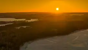 Przedwiośnie z drona, jezioro Kisajno, marzec 2026 r. - zdjęcie 7