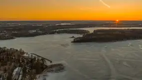 Przedwiośnie z drona, jezioro Kisajno, marzec 2026 r. - zdjęcie 37