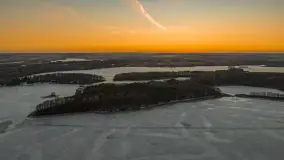 Przedwiośnie z drona, jezioro Kisajno, marzec 2026 r. - zdjęcie 51