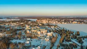 Mix ujęć z lotu ptaka w zimowej wersji Mazur - cz. 3 - zdjęcie 38