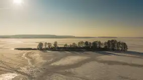 Mix ujęć z lotu ptaka w zimowej wersji Mazur - cz. 3 - zdjęcie 25