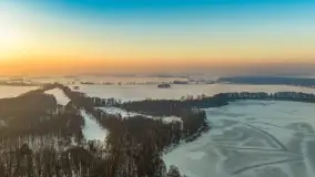 Mix ujęć z lotu ptaka w zimowej wersji Mazur - cz. 3 - zdjęcie 37