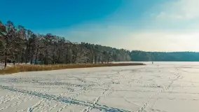 Mix ujęć z lotu ptaka w zimowej wersji Mazur - cz. 3 - zdjęcie 28