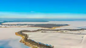 Mix ujęć z lotu ptaka w zimowej wersji Mazur - cz. 3 - zdjęcie 41