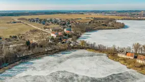 Przedwiośnie w Ełku z drona, okolice ulicy Zamkowej, marzec 2026 r. - zdjęcie 18