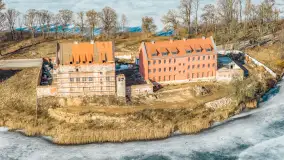 Przedwiośnie w Ełku z drona, okolice ulicy Zamkowej, marzec 2026 r. - zdjęcie 15