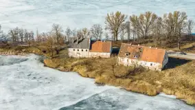 Przedwiośnie w Ełku z drona, okolice ulicy Zamkowej, marzec 2026 r. - zdjęcie 28