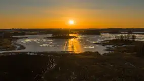 Przedwiośnie o zachodzie słońca nad jeziorem Kruklin, marzec 2026 r. - zdjęcie 19