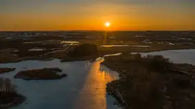 Przedwiośnie o zachodzie słońca nad jeziorem Kruklin, marzec 2026 r. - zdjęcie 7