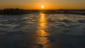 Przedwiośnie o zachodzie słońca nad jeziorem Kruklin, marzec 2026 r. - zdjęcie 10