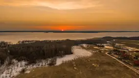 Jezioro Mamry i Święcajty z drona, marzec 2026 r. - zdjęcie 2