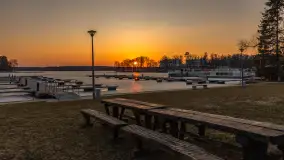 Marcowy zachód słońca w Zatoce Tracz, jezioro Kisajno - zdjęcie 29