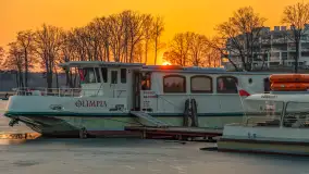 Marcowy zachód słońca w Zatoce Tracz, jezioro Kisajno - zdjęcie 20