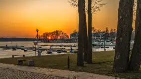 Marcowy zachód słońca w Zatoce Tracz, jezioro Kisajno - zdjęcie 15