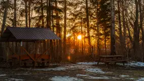 Zachód słońca nad jeziorem Kruklin, marzec 2026 r. - zdjęcie 22