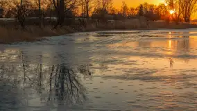Zachód słońca nad jeziorem Kruklin, marzec 2026 r. - zdjęcie 11