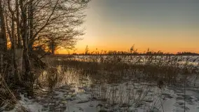 Zachód słońca nad jeziorem Kruklin, marzec 2026 r. - zdjęcie 7