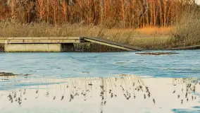 Zachód słońca nad jeziorem Kruklin, marzec 2026 r. - zdjęcie 13