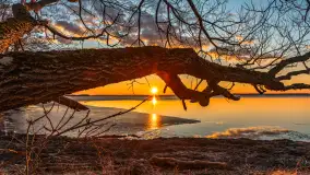 Zachód słońca nad Darginem, pierwszy dzień wiosny - zdjęcie 3