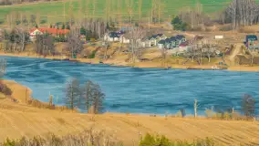 Jeziora Niegocin, Niałk Duży i Mały oraz Wojnowo u progu wiosny, z lotu ptaka - zdjęcie 9