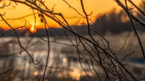 Zachód słońca nad jeziorem Stręgiel, marzec 2026 r. - zdjęcie 22