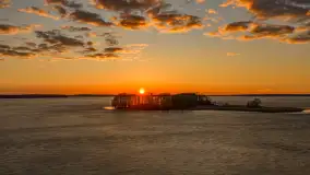 Zachód słońca nad Darginem z lotu ptaka, wiosna 2026 r. - zdjęcie 7