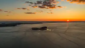 Zachód słońca nad Darginem z lotu ptaka, wiosna 2026 r. - zdjęcie 5