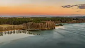 Zachód słońca nad Darginem z lotu ptaka, wiosna 2026 r. - zdjęcie 3