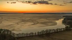 Zachód słońca nad Darginem z lotu ptaka, wiosna 2026 r. - zdjęcie 23