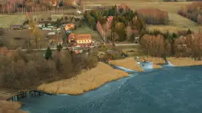 Zachód słońca nad wsią i jeziorem Stręgiel, marzec 2026 r. - zdjęcie 45